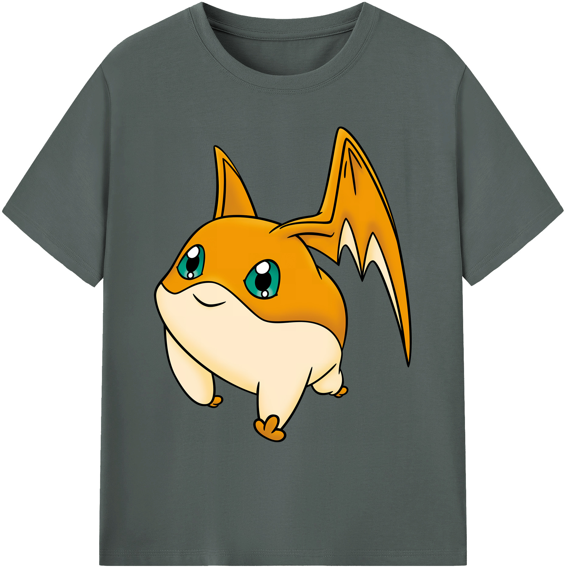 （画像用） Digimon デジタルモンスター/デジモン 綿100％ メンズ半袖Tシャツ｜肌触りやわらか＆通気性